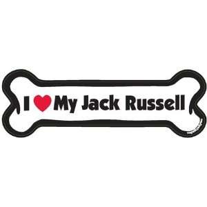Love My Jack Russell Dog Bone Car Fridge Magnet 2x 7 Truck Camper 