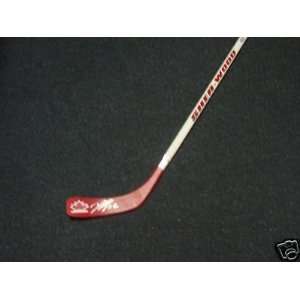  Dany Heatley Signed Hockey Stick   2010 Team Canada Logo 