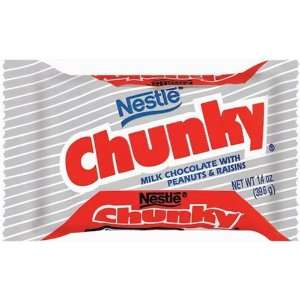 Chunky Single Candy Bars (Pack of 48)  Grocery & Gourmet 