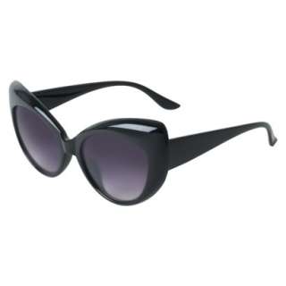 Xhilaration® Plastic Extreme Cateye Sunglasses   Black.Opens in a new 