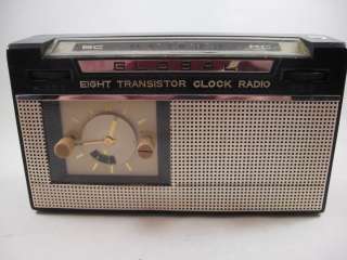RARE WORKING VINTAGE GLOBAL GRC 715 TRANSISTOR CLOCK RADIO  