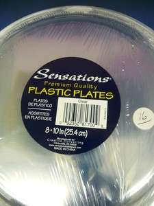 Clear Plastic Plates 10 #78614  