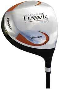 Mens Silver Hawk Golf Club Stand Bag Box Set, 17 Pc  