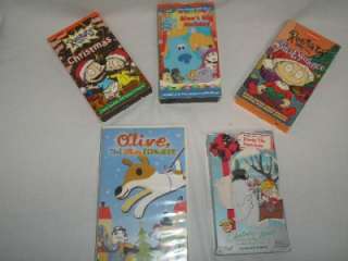   Christmas VHS Movies Frosty, Blues Clues, Rugrats, etc  