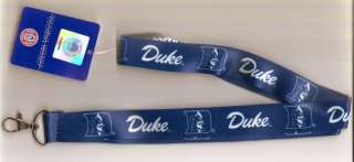 New Duke Blue Devils Logos Blue Ribbon Lanyard Keychain with Lobster 