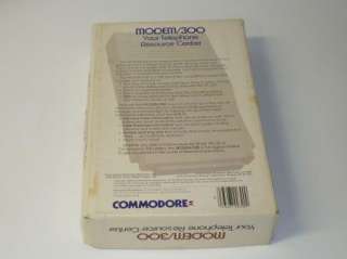 Commodore 128 64 Modem 300 Complete In Box  