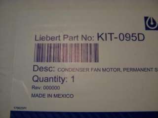 Liebert Condenser Fan Motor Split Capacitor Kit 095D  