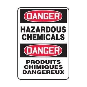  DANGER HAZARDOUS CHEMICALS (BILINGUAL FRENCH   DANGER 