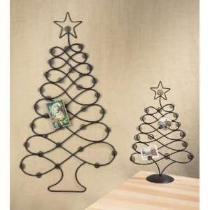 Tabletop Christmas Card Photo Holder Tree Display 