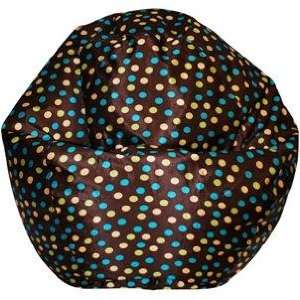  Classic Round Bean Bag Chair Brown Turquoise Furniture 