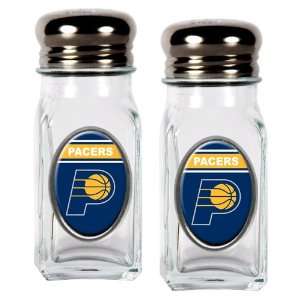 Sports NBA PACERS Salt and Pepper Shaker Set with Crystal Coat/Clear 