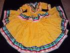womens mexican folklorico dress jalisco 2 piece dance returns not