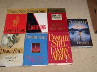 Lot of 7 Danielle Steel Romance Books  