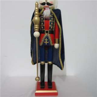   KING SOLIDER NUTCRACKER HAND PAINTED CHRISTMAS DECOR,NEW,WOW  