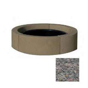  44 Dia. Concrete Fire Ring, Weather Stone French Gray 