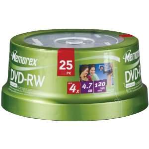   05541 4.7 GB DVD+RWS (4X; 25 CT SPINDLE)  Players & Accessories