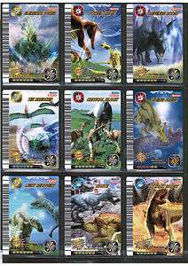 DINOSAUR KING Sega 5th ed Page of 9 assorted Dino and/or Move Cards 