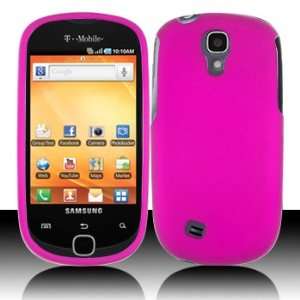  Pink Rubberized Hard Plastic Case for Samsung T589 Gravity 