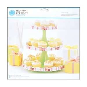  New   Modern Festive Cupcake Stand 1/Pkg by Martha Stewart 