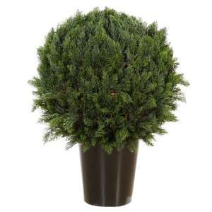   Potted Grand Cypress Artificial Shrub   Unlit