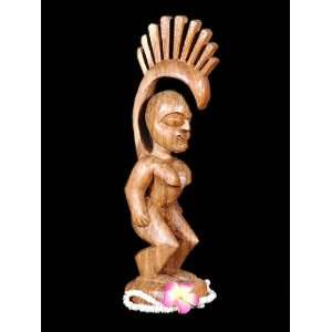   TIKI GODDESS PELE   24 HAND CARVED   MUSE DE LHOMME