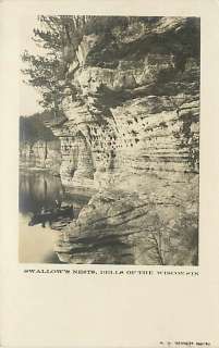 WI WISCONSIN DELLS SWALLOWS NESTS EARLY T51865  