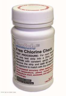   Free Chlorine Water Test Kit Easy to read chart   Bottle of 50 tests