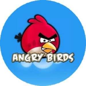 ANGRY BIRDS   Edible Photo Cup Cake Toppers   12 per set   $3.00 