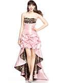    Trixxi Dress, Sweetheart Strapless Leopard Ballgown customer 