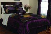 Milan Eggplant King Comforter Bedding Set  