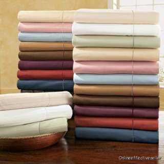   Egyptian Cotton Waterbed Sheet Set Beige Solid Choose Sizes  