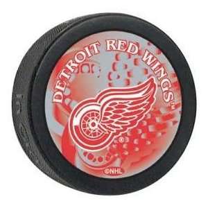  Detroit Red Wings Silverlight Souvenir Puck Sports 