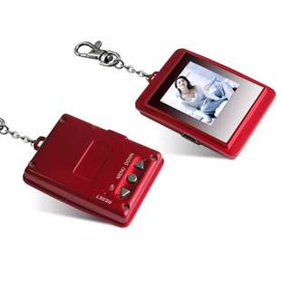inch Keychain LCD Digital Photo Picture Frame Red  