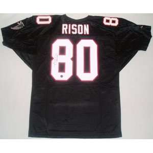Andre Rison Memorabilia Signed Atlanta Falcons Black Wilson Jersey