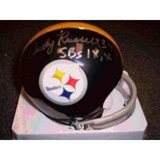 Andy Russell Autographed Mini Helmet