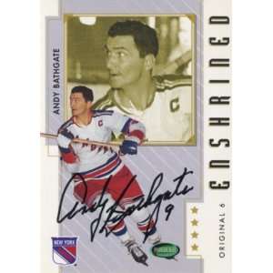 Andy Bathgate 2004 05 Parkhurst Autographed Trading Card