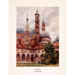  1911 Print Basilica Saint Anthony Italy Padua William 