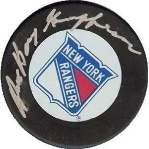  Bernie Boom Boom Geoffrion autographed Hockey Puck (New 