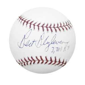 Bert Blyleven Autographed MLB Baseball with 3,701 Ks Inscription