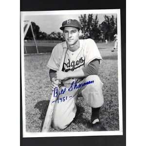  Bill Sharman Autographed Picture   Dodgers HOF BW 