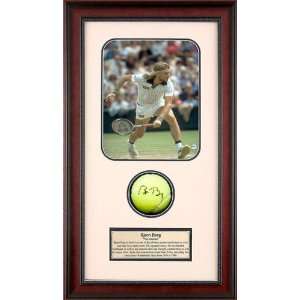 Bjorn Borg Autographed Tennis Ball Shadowbox