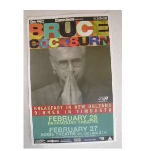 Bruce Cockburn Poster Handbill The Paramount Theater