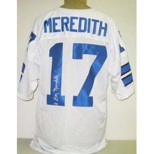 Don Meredith Autographed Uniform   White Russell Athletic