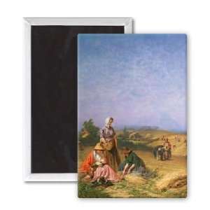  Gleaning by George Elgar Hicks   3x2 inch Fridge Magnet 