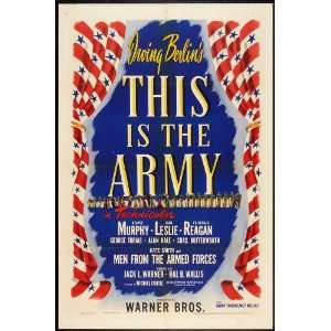  This Is the Army Poster 27x40 George Murphy Joan Leslie 