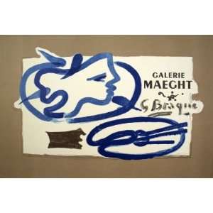  Galerie Maeght Lithograph by Georges Braque. Best Quality 