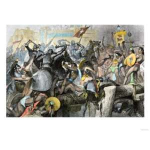   of Hernando Cortes, c.1500 Premium Poster Print, 12x16
