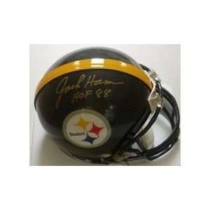 Jack Ham Autographed Pittsburgh Steelers Mini Football Helmet with 
