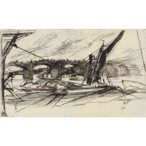   James Abbott McNeill Whistler   32 x 20 inches   Vauxhall Bridge Home
