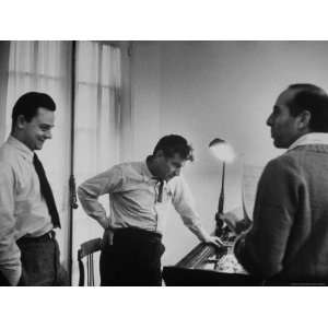  Conductor Leonard Bernstein, Jerome Robbins and Stephen 
